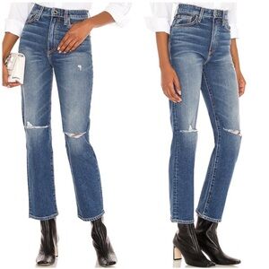 Le Jean High Rise Mia Relaxed Straight Jeans Sz 29